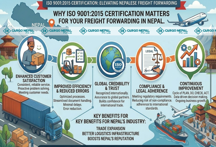 Why ISO 9001:2015 Certification Matters for Your Freight Forwarding in Nepal?